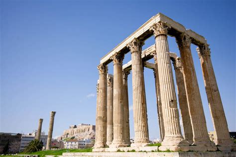 Zeus Tempel Olympieion In Athen Griechenland Franks Travelbox