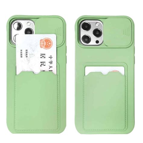 Silicone Slide Camera Cover Card Phone Case Qeeca Case