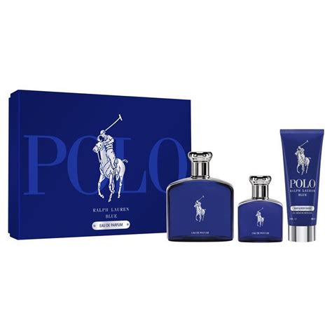 Buy Ralph Lauren Polo Blue For Men Eau De Parfum 125ml 3 Piece Set