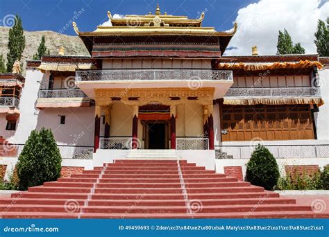 Colorful Buddhist Temple Ladakh India Stock Image Image Of Relax