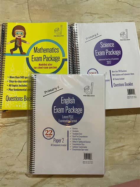 PhD Education PSLE Exam Package Hobbies Toys Books Magazines