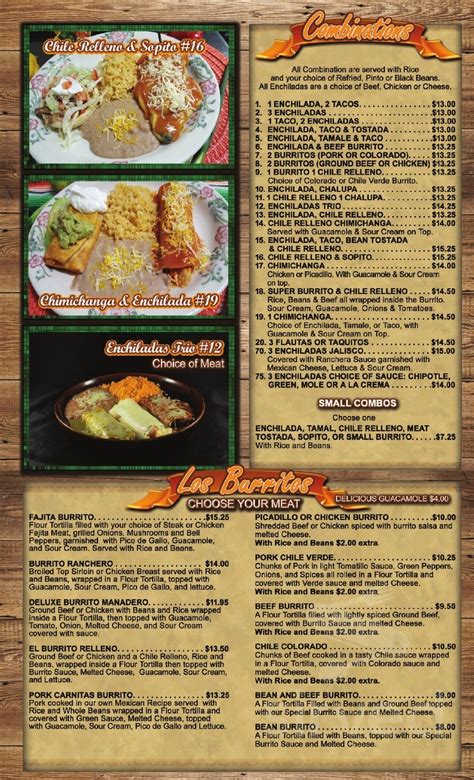 Menu Mcminnville Ors Mazatlan Mexican Restaurant Mcminnville Sirved