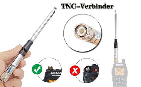 Twayrdio Cb Funkantenne Tnc Mhz Teleskop Handfunkger T Antenne