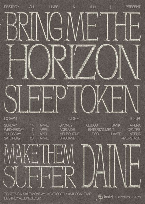 Bring Me The Horizon Australian Tour Everyday Metal