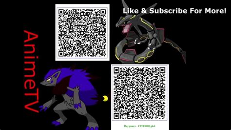 Qr Code Zoroark And Rayquaza Shinys Battle Ready Pokemon X Y Oras