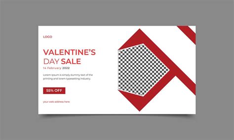 Valentine S Day Sales Banner And Web Banner Design Vector Art