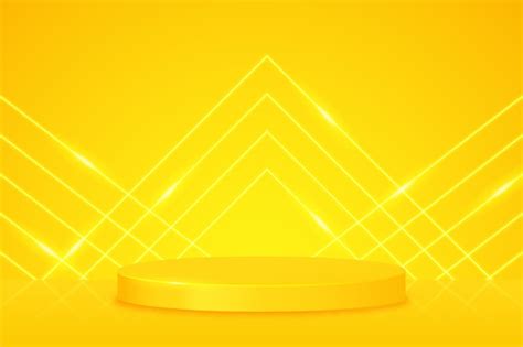 Premium Vector | Gradient yellow neon background