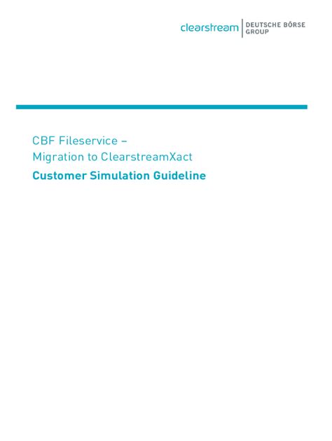 Fillable Online Customer Simulation Guidelinecfb Fileservicemigration