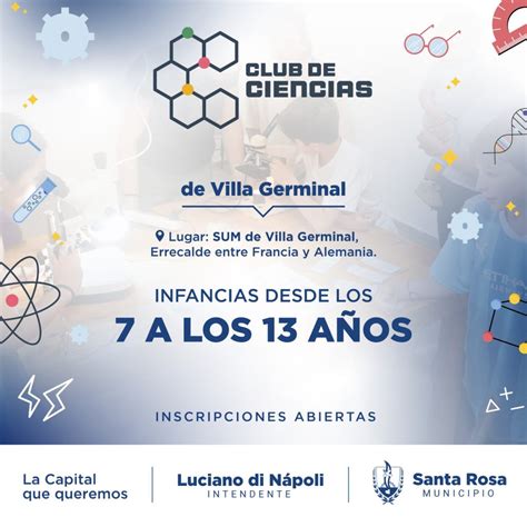 Se Encuentran Abiertas Las Inscripciones Para El Club De Ciencias Y