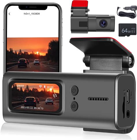 Hodozzy Dashcam Voiture WiFi FHD 1080P 1 5 Pouce Dash Caméra Frontale