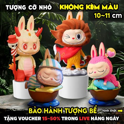 Tượng tô màu LABUBU MINI HOT TREND size L tô tượng thạch cao Không kèm màu luyện vẽ tượng