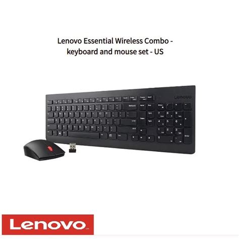 Jual Lenovo Essential Wireless Combo Keyboard And Mouse Set Original