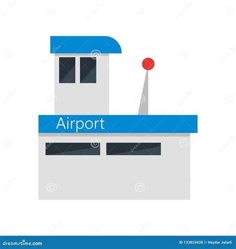 Airport Icon Vector Sign And Symbol Isolated On White Background