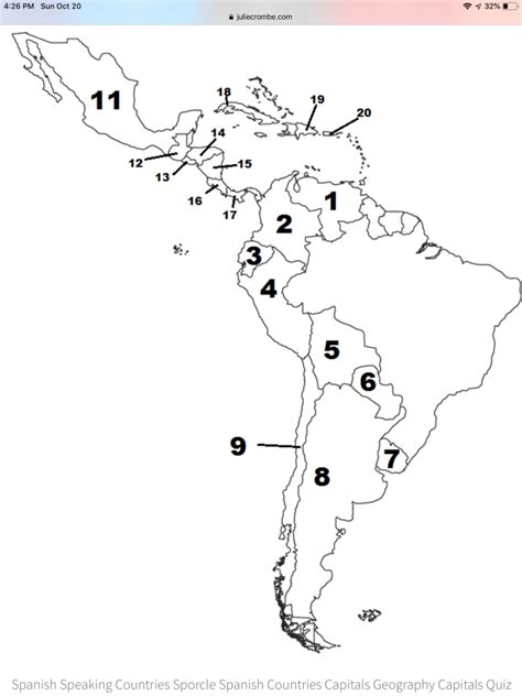 Los Países Hispanohablantes Diagram Quizlet