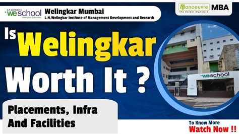 We School L N Welingkar Institute Of Management Development And