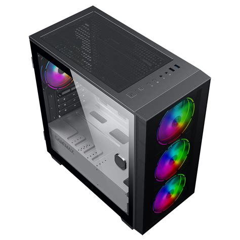 Gamemax Aero Mini Argb Case X Argb Fans Black With White Internals