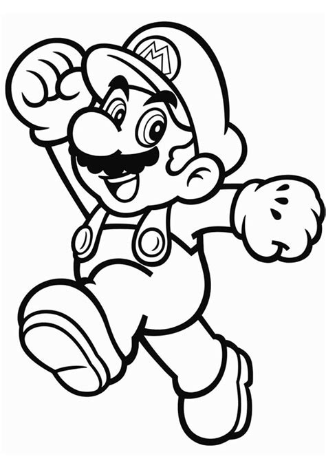 Free And Easy To Print Mario Coloring Page Tulamama