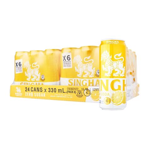 Singha Lemon Soda Zero No Sugar NTUC FairPrice