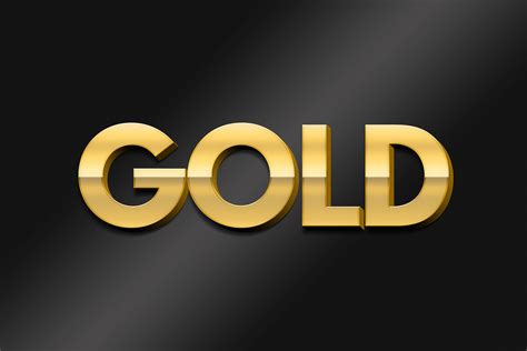 Gold 3d Text Effect Psd Graphic By Handriwork · Creative Fabrica