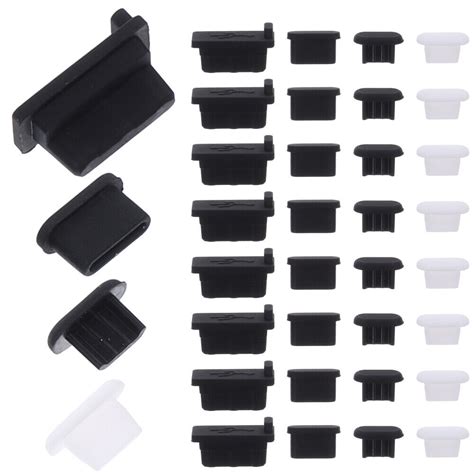 40pc Plug Covers Silicone Usb Port Protector Replacement Plugs Caps Ebay