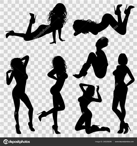 Silhouettes Sexy Girl Stock Vector By ©talexey 265258286