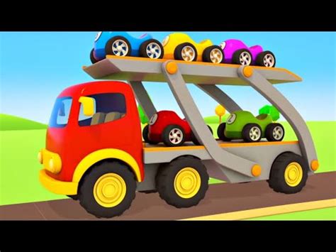 Ve Culos De Servi O Transportam Os Carros De Corrida Desenhos Animados