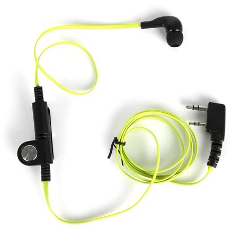 Green Fashion Noodle Style Earbud Headphone K Plug For KENWOOD Baofeng