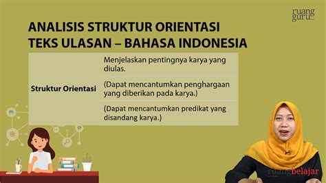 Video Belajar Analisis Struktur Orientasi Teks Ulasan Bahasa Indonesia