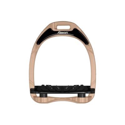 Flex On Aluminium Stirrups Rose Gold Hudson Equine