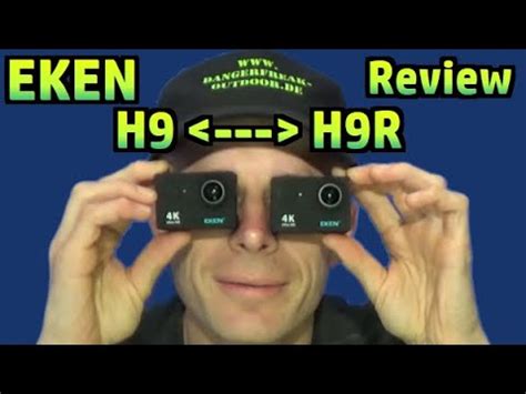 Action Cam Eken H R Review Vergleich Zum Modell H Youtube