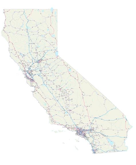 Southern California Road Map Printable