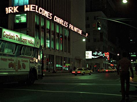 I’m here for the cult stuff : New York streets at night. TAXI DRIVER ...