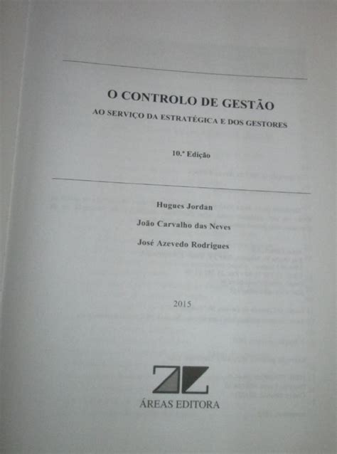 Livro Planeamento E Controlo Gest O Gest O Das Organiza Es