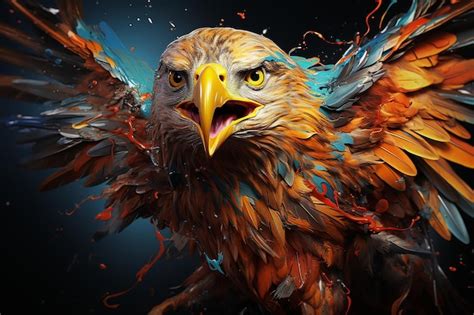 Premium Ai Image Bold Majesty Eagle With Outstretched Wings In Bright