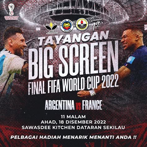 Tayangan Big Screen Final Fifa World Cup Majlis Belia Negeri Pahang