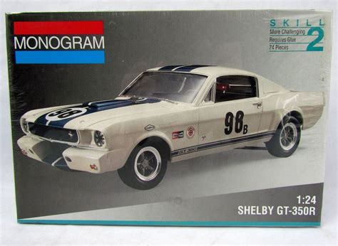 Monogram Shelby GT 350R 1 24 Scale Model Kit 2969 Factory Sealed