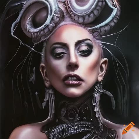 Lady Gaga Artwork By H R Giger On Craiyon