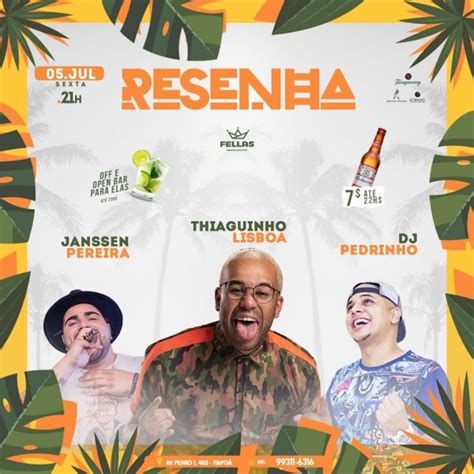 RESENHA FELLAS PUB 05 De JULHO As 21 00H Em Belo Horizonte Sympla