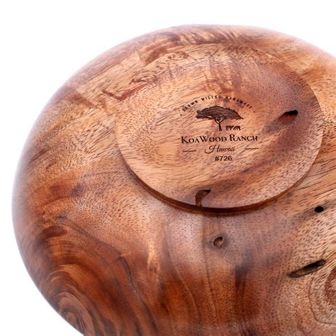 Hawaiian Koa Wood Turned Bowl Medium Koawood Ranch