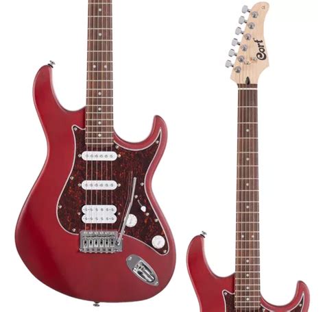 Guitarra eléctrica Cort G Series G110 double cutaway de álamo roja mate