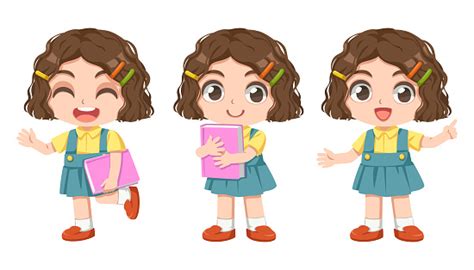 Kids Cartoon Characters Stock Illustration - Download Image Now - Art, Backgrounds, Beauty - iStock