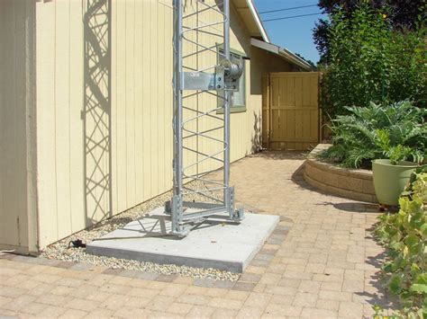 The Base Of A Us Tower Corp Tmm Ss Lattice Ham Radio Tower Install