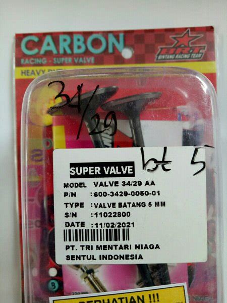 Jual Termurah Klep Racing Brt Carbon Karbon Ab Ukuran Batang Mm