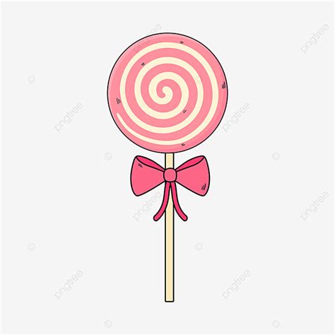 Lolipop Clipart Clipart Estilo Cartoon Vector Pink Spiral Lollipop Png