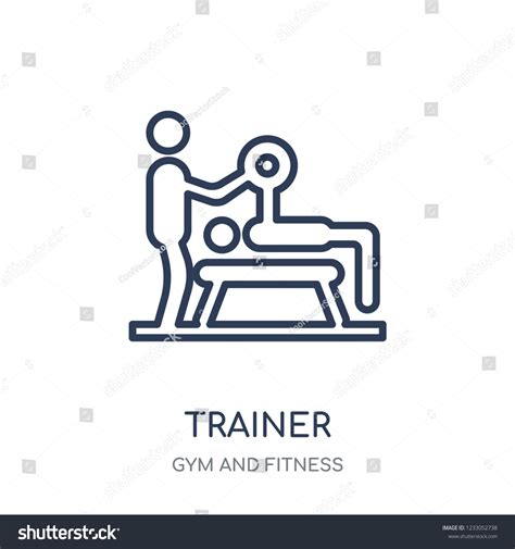 Trainer Icon Trainer Linear Symbol Design Stock Vector (Royalty Free ...