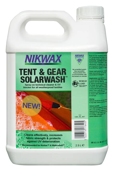 Nikwax Tent Gear Solar Wash L Mountain Warehouse Gb