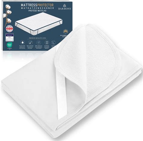 BARBONS Protege Matelas 200 x 200 cm imperméable Anti Punaise de lit