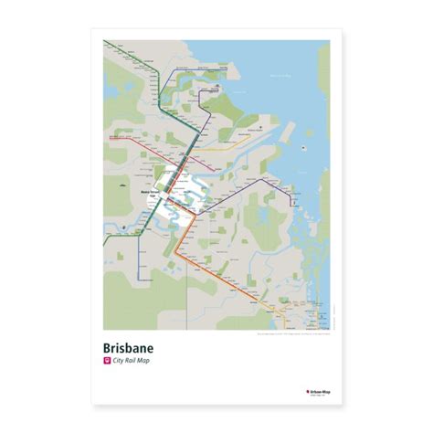 Brisbane Rail Map - City train route map, your offline travel guide