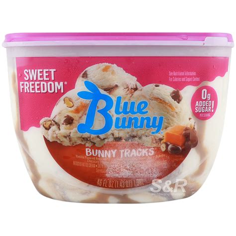 Blue Bunny Tracks Ice Cream Sweet Freedom Flavor 1 36l