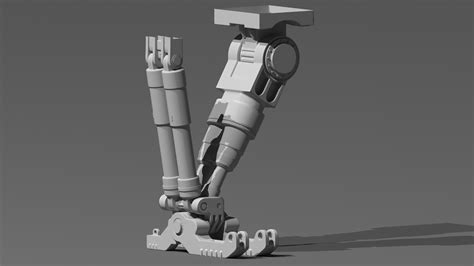 Artstation Spaceship Landing Gear Leg Type